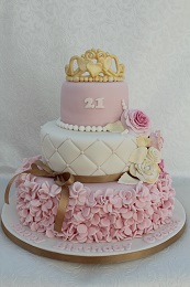 21st birthday princess cake